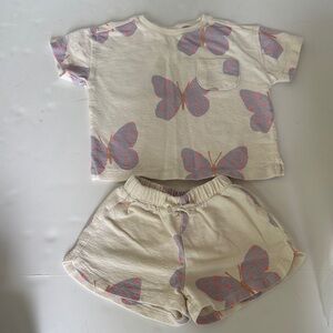 Zara Butterfly Print Toddler Outfit